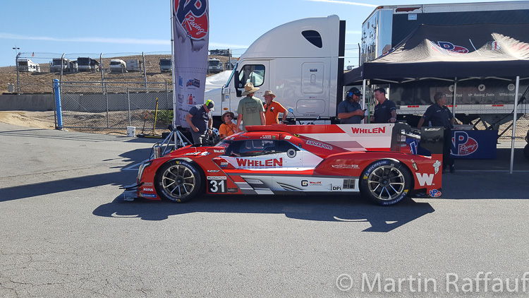 The Cadillac Dallara of Felipe Nasr and Pipo Derani was almost always first in line waiting to go out for practice