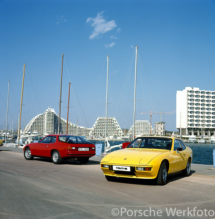 1976 Porsche 924 Coupé launch in southern France