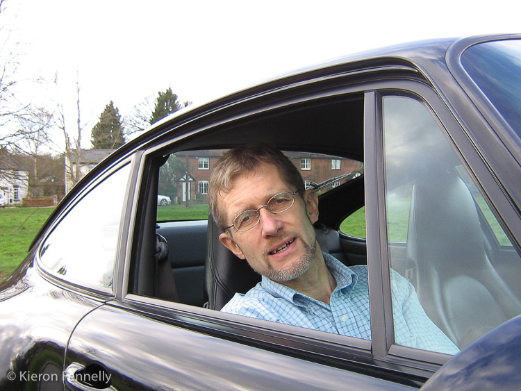 Kieron Fennelly sitting behind the wheel of his 993