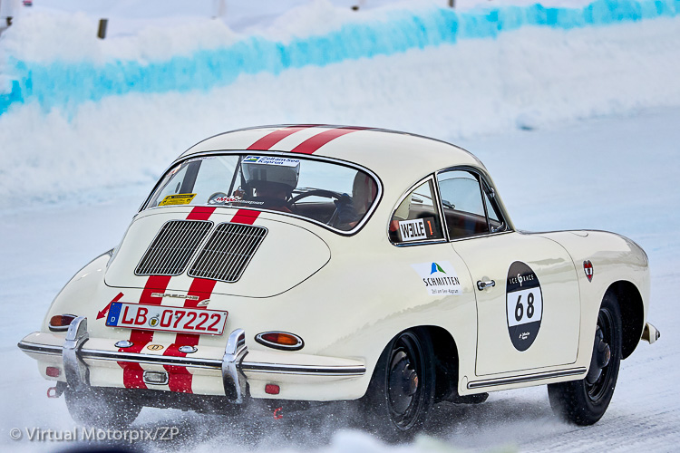 #68 Porsche 356 driven by Jochen Stängle