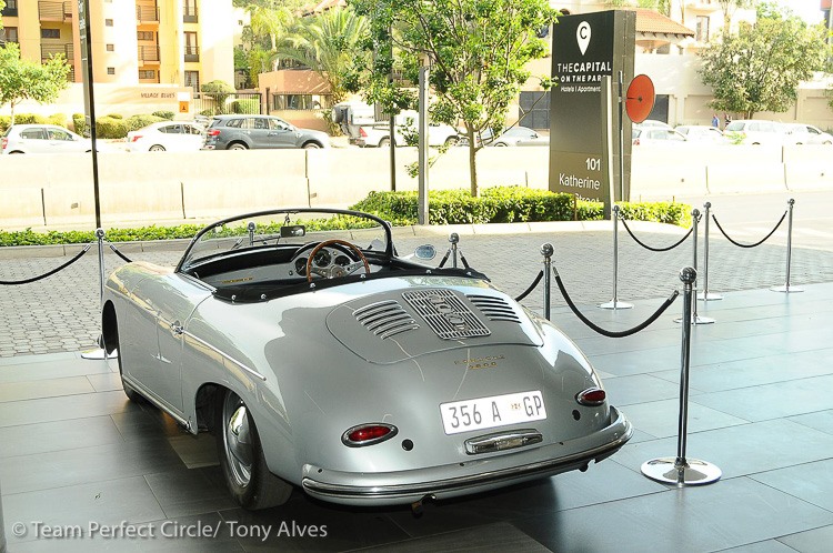 1958 Porsche 356 Speedster at The Capital hotel, Johannesburg, South Africa