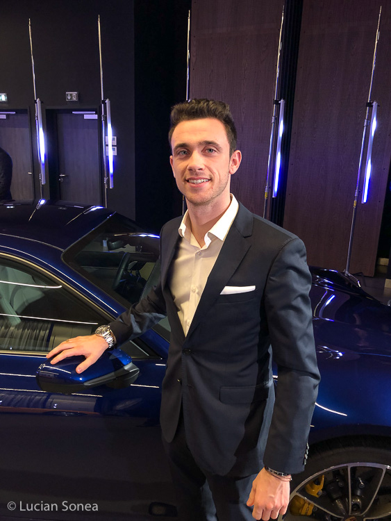 Julien Andlauer at the Porsche Carrera Cup France prize giving ceremony in Paris on Wednesday 30 January 2019
