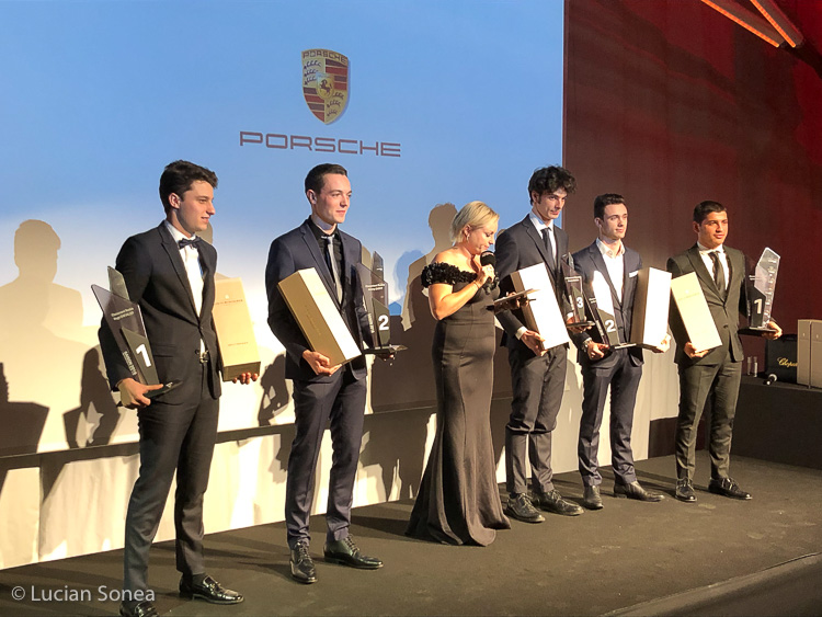 Porsche Carrera Cup France season winners at the prize giving ceremony in Paris on Wednesday 30 January 2019