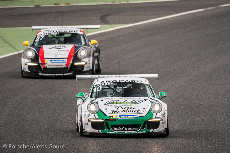Latorre and Hasse-Clot in the Porsche Carrera Cup France, Barcelona Latorre and Hasse-Clot in the Porsche Carrera Cup France, Barcelona