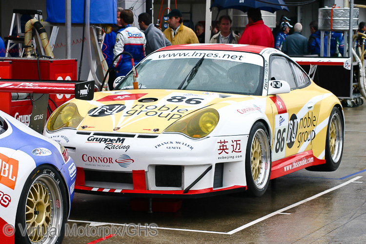 The #86 Noble Racing 996 GT3 RSR of Darryl O’Young/Matthew Marsh