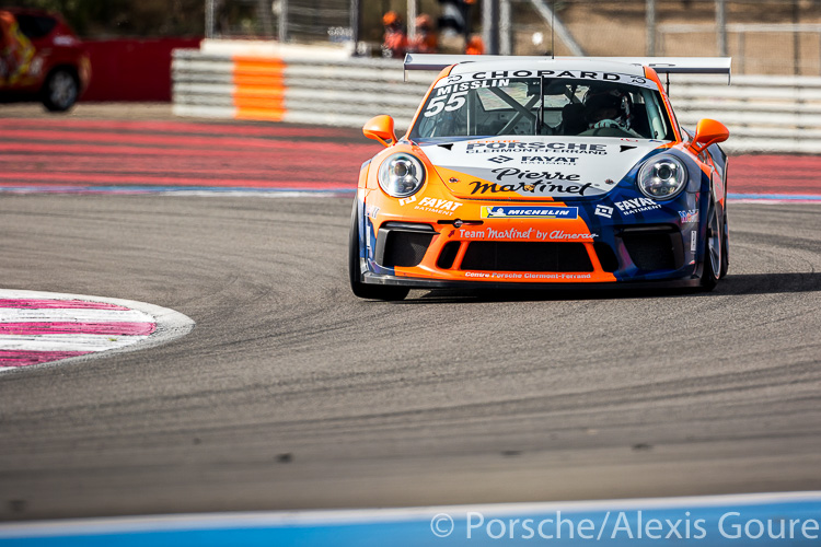 Nicolas Misslin in the #55 Martinet by Almeras Porsche 911 GT3 Cup