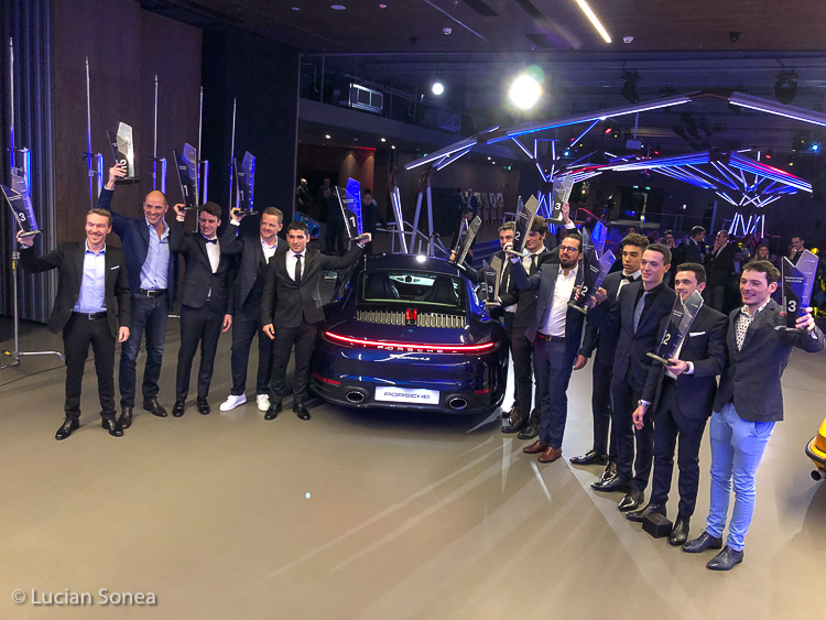 Porsche Carrera Cup France season winners at the prize giving ceremony in Paris on Wednesday 30 January 2019
