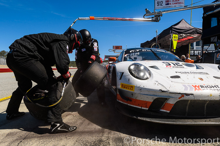 #912 Wright Motorsports Porsche 911 GT3 R driven by Dirk Werner, Matt Campbell and Dennis Olsen