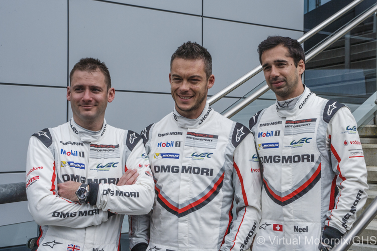 (l-r) Nick Tandy, Andre Lotterer, Neel Jani