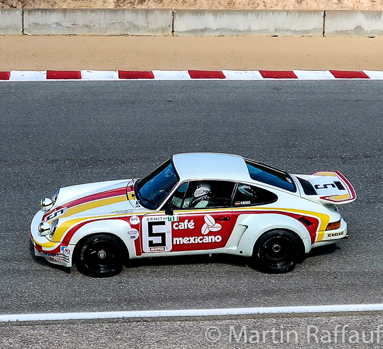 The winning Porsche RSR from the 1974 Mexico City 1000 km IMSA race