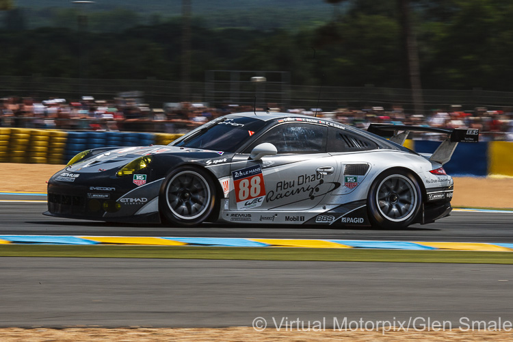 The #88 Proton Competition Porsche 911 RSR was driven by Christian Ried, Klaus Bachler and Khaled Al Qubaisi The #88 Proton Competition Porsche 911 RSR was driven by Christian Ried, Klaus Bachler and Khaled Al Qubaisi