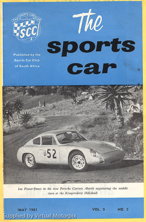 The front cover of the Krugersdorp Hillclimb programme, May 1961