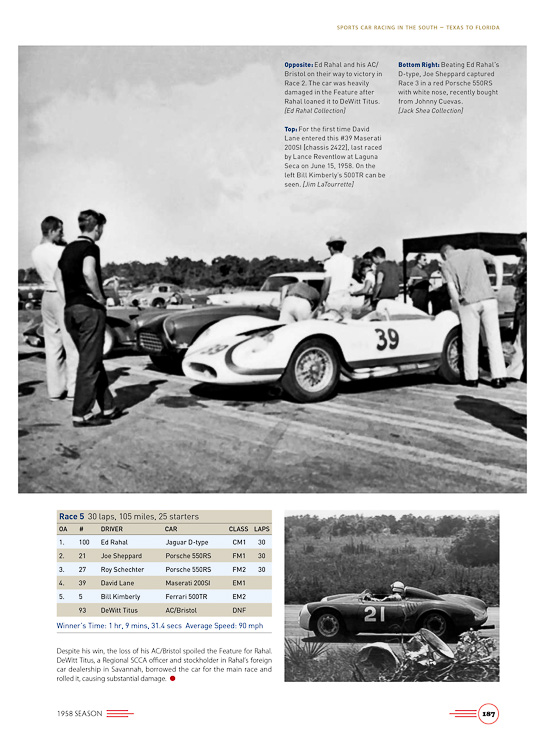 Sports Car Racing in the South: Texas to Florida 1957-1958: by Willem Oosthoek