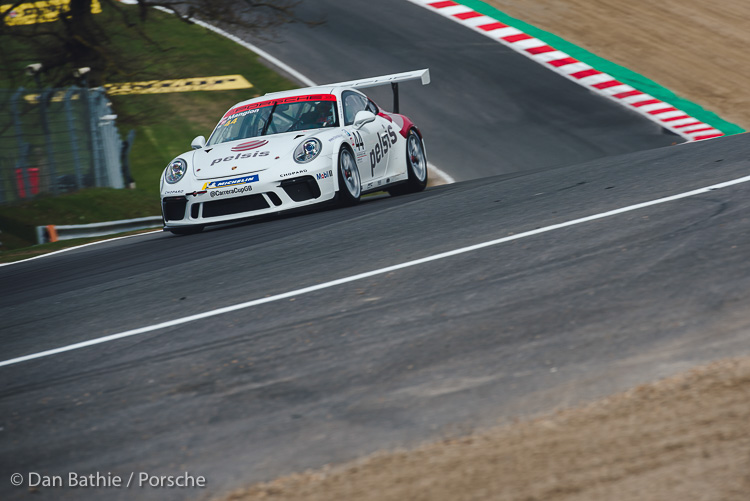 Peter Mangion took an Am category victory and the championship lead in just his second race at Brands Hatch in April 2018