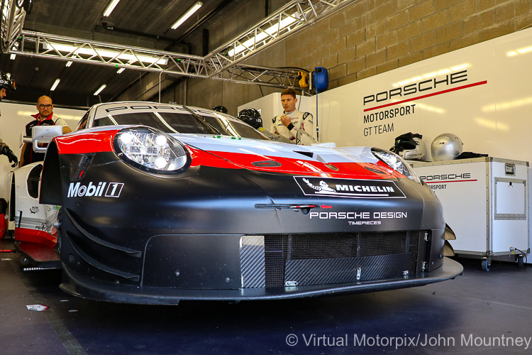 The #92 Porsche 911 RSR (LMGTE Pro) was driven by Michael Christensen and Kevin Estre