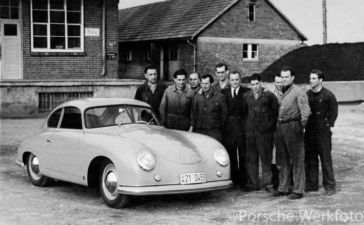 First Porsche 356 built in Stuttgart-Zuffenhausen 1950