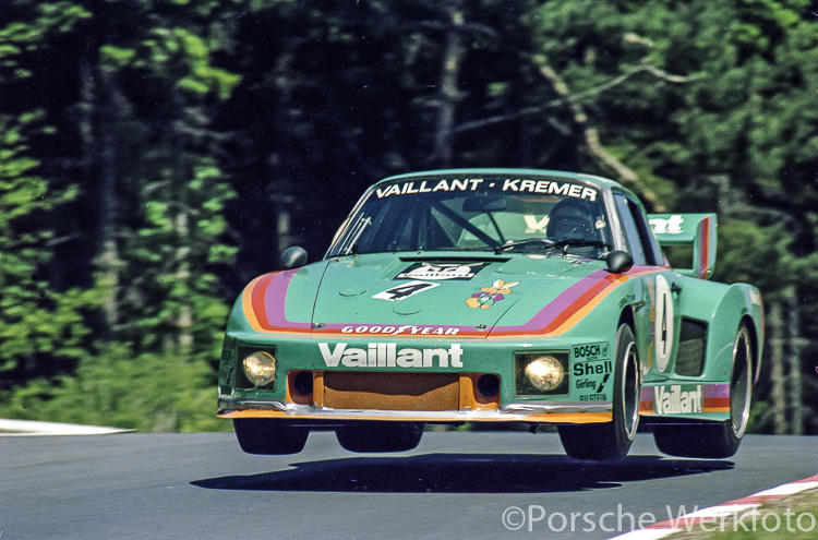 Bob Wollek and John Fitzpatrick in the #4 Vaillant Kremer Porsche 935