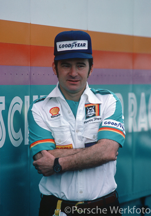 Porsche racing driver and team owner, Erwin Kremer, in October 1977