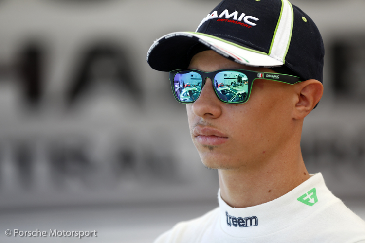 Mattia Drudi, racing driver in the Supercup at Hungaroring in 2017 Mattia Drudi, racing driver in the Supercup at Hungaroring in 2017