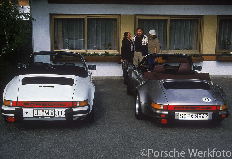 1983 911 SC 3.0 Cabriolet and a 1986 911 Carrera 3.2 Cabrio Turbolook
