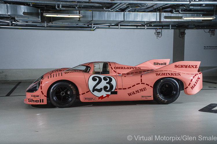 The #23 Porsche 917/20 "Sau" (1971) at Porsche Museum May 2019