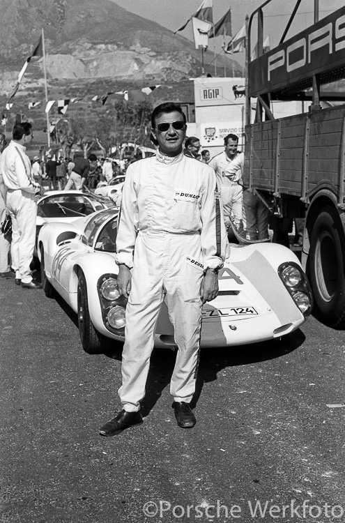 Hans Herrmann with Porsche 910