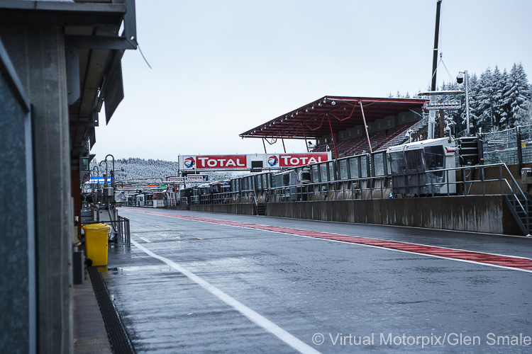 Snow on race day early in the morning on 04/06/2019 at the Spa 6H, 2019