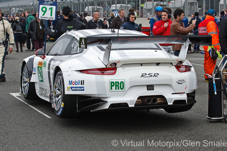 The #91 Porsche 911 RSR driven by Patrick Pilet, Jörg Bergmeister and Nick Tandy The #91 Porsche 911 RSR driven by Patrick Pilet, Jörg Bergmeister and Nick Tandy