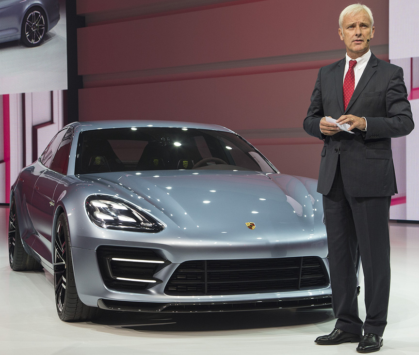 2012 Paris Motor Show, Porsche Sport Turismo concept, Mathias Müller