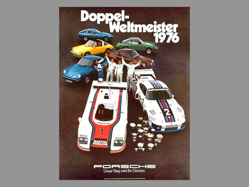 1976 poster shows the 924 on the "family photo"