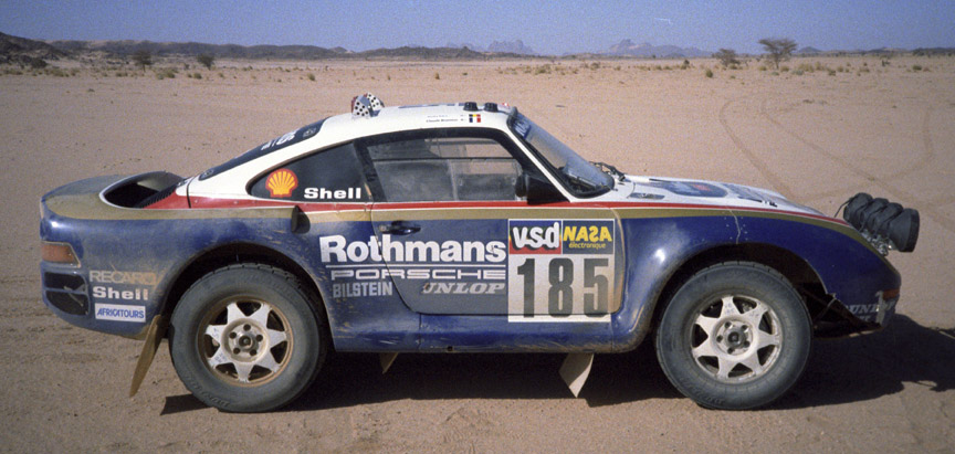 1986 Paris-Dakar Rallye Porsche 959 of Ickx-Brasseur