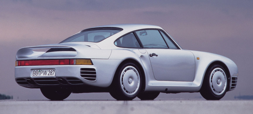 The 959 wheels tell the car unveiled in 1985