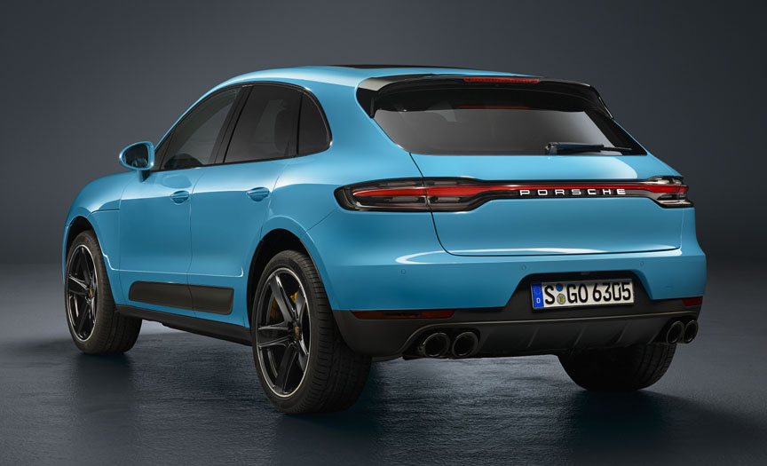 Porsche Macan 95B.2 rear corner view