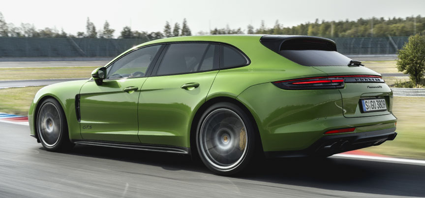 Green metallic 2019 Panamera 971.1 GTS Sport Turismo