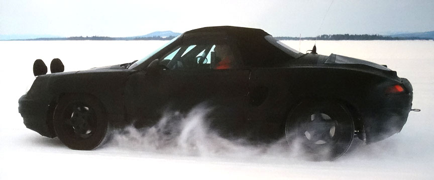 Porsche Boxster 986 winter test