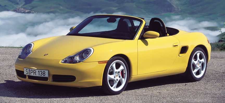 Porsche Boxster 986 in Pastel Yellow