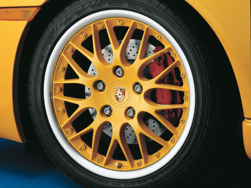 Porsche Boxster 986 painted wheel centre