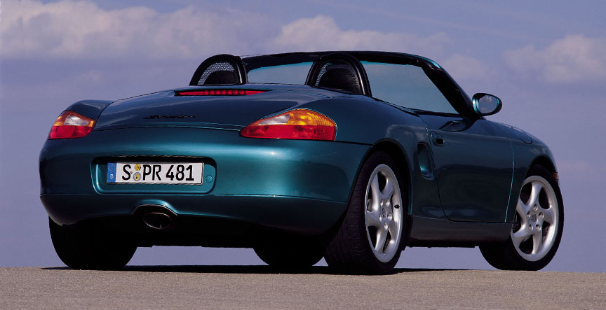 Gren metallic Porsche Boxster 986