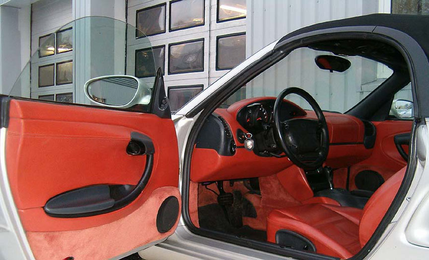 Boxster Red interior