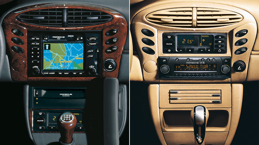Porsche Boxster 986 manual vs Tiptronic, navigation vs radio