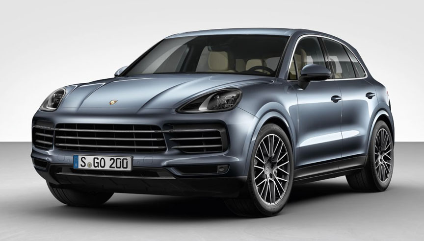 Porsche Cayenne 2018 front corner view