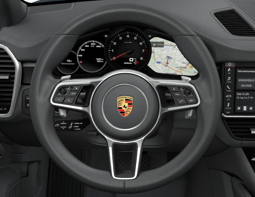 Cayenne 2018 steering wheel, instruments