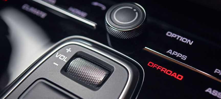 2018 Porsche Cayenne volume button