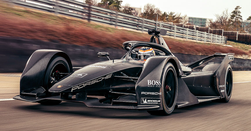 2019 Formula E with Porsche drivetrain