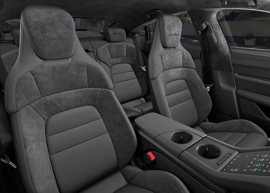 2020 Porsche Taycan leather-free seats