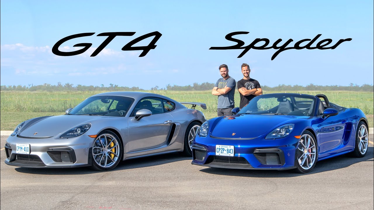 2020 Porsche 718 Cayman GT4 vs 718 Spyder