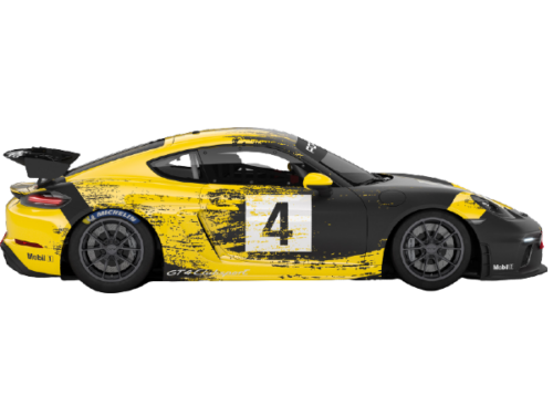 Porsche 718 Cayman GT4 Clubsport Profile - Large