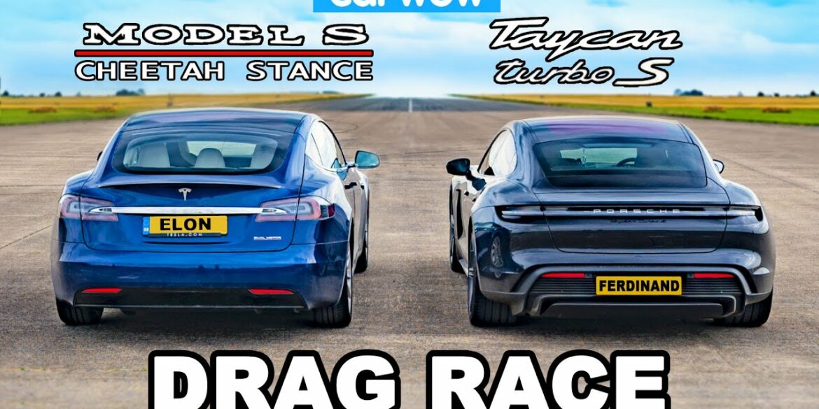 Tesla Model S vs Porsche Taycan Turbo S Drag Race
