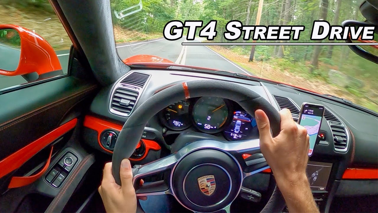 VIDEO- Porsche Cayman GT4 POV Street Drive Therapy - (Binaural Audio)