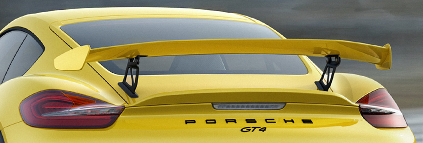 Porsche Cayman 981 GT4 rear spoiler